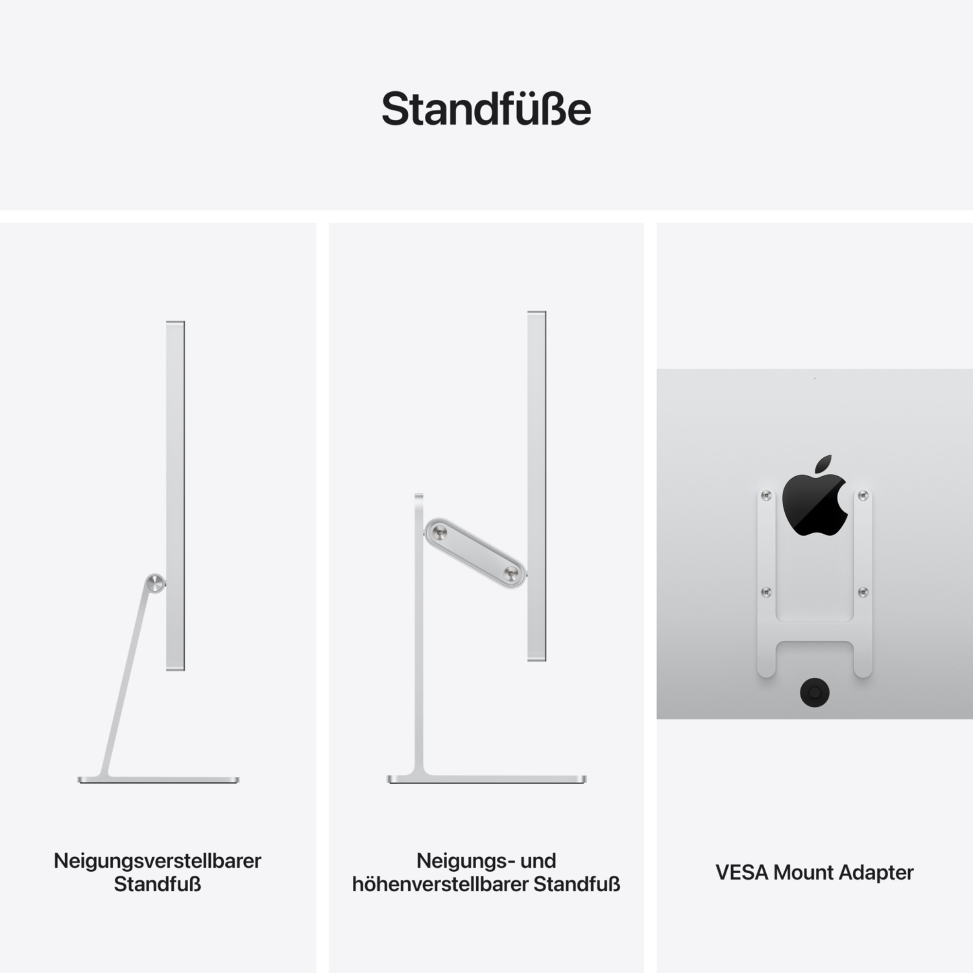 Apple Apple Studio Display Standard neigungs/höhenverstellbar SF MK0Q3D/A silber smartraum