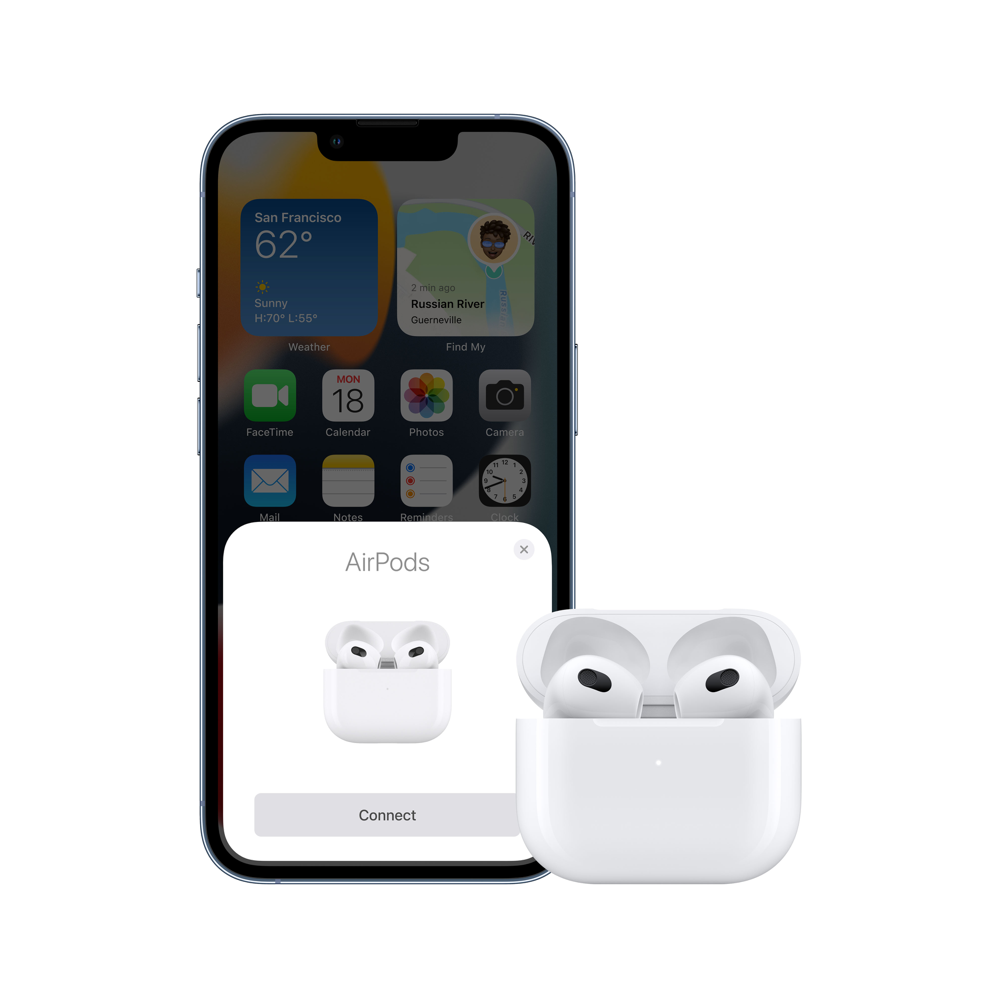 Apple AirPods 3. Generation mit Lightning Ladecase MPNY3ZM/A weiss